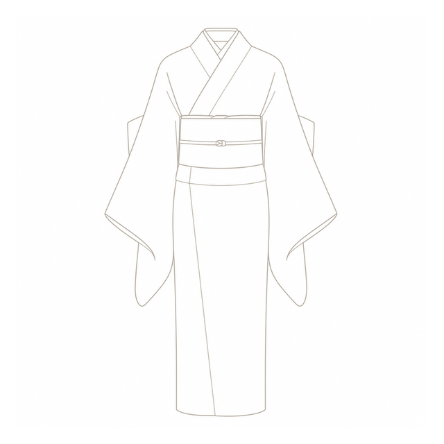 Kimono line art